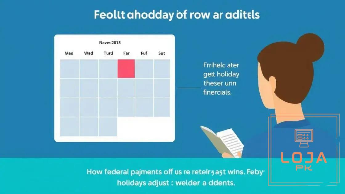 Impact of holidays on payment dates