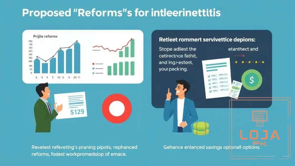 Proposed reforms and their impacts