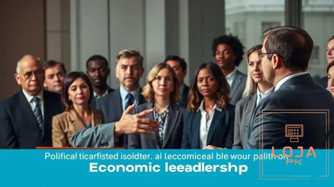 How does political stability influence economic leadership?